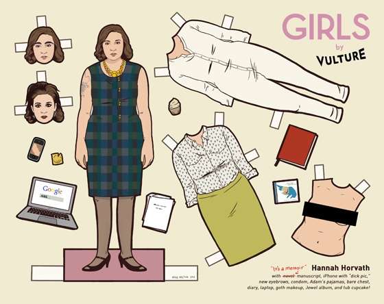 HBO Girls Paper Dolls