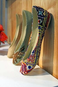 Old-World Textile Footwear Image 6