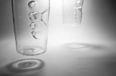 Digit-Imprinted Drinking Glasses