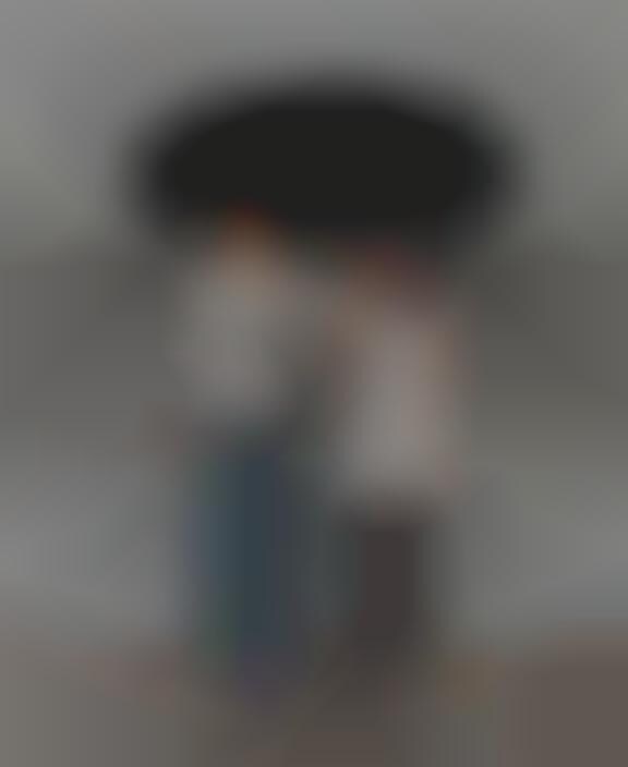 Double-Stemmed Umbrellas