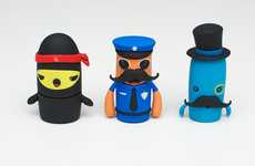 Animated Anti-Virus Computer Sticks