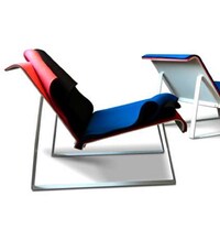 Flipped Fabric Loungers Image 2