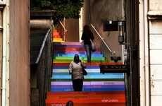 Rainbow Street Art Installations