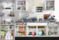 Cluttered Kitchen Captures Image 6