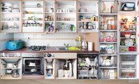 Cluttered Kitchen Captures Image 7
