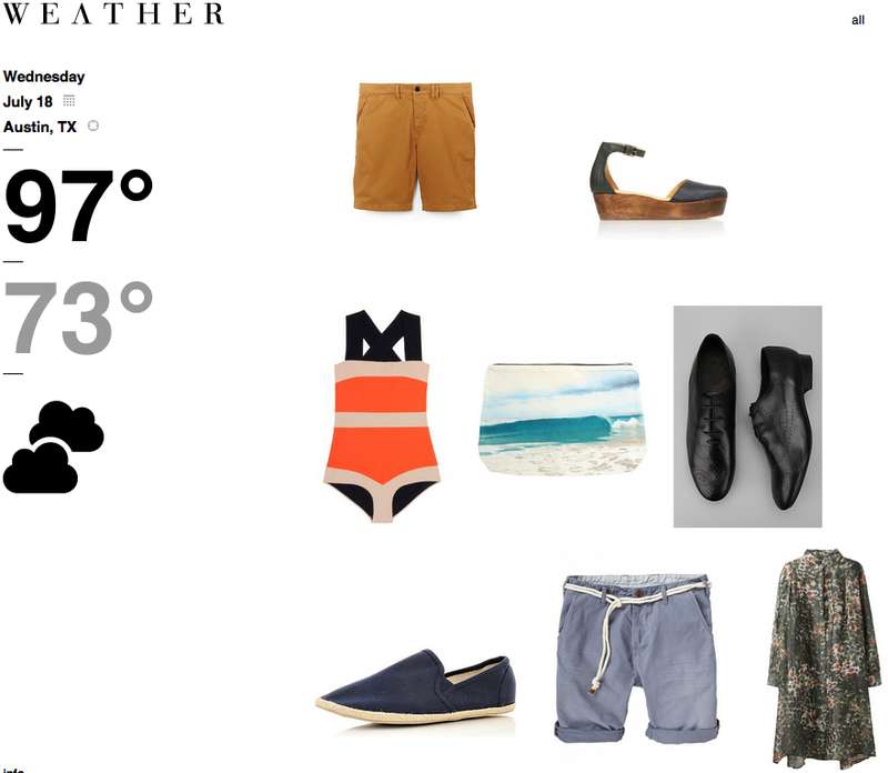Weather-Based Clothing Sites