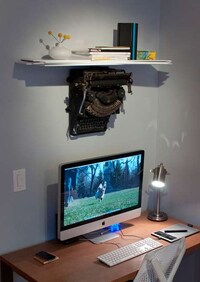 Vintage Typewriter Shelves Image 2