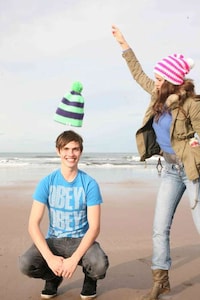 Candy-Striped Knitted Toques Image 3