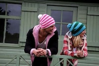 Candy-Striped Knitted Toques Image 4