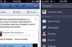 Forthcoming Social Media Features