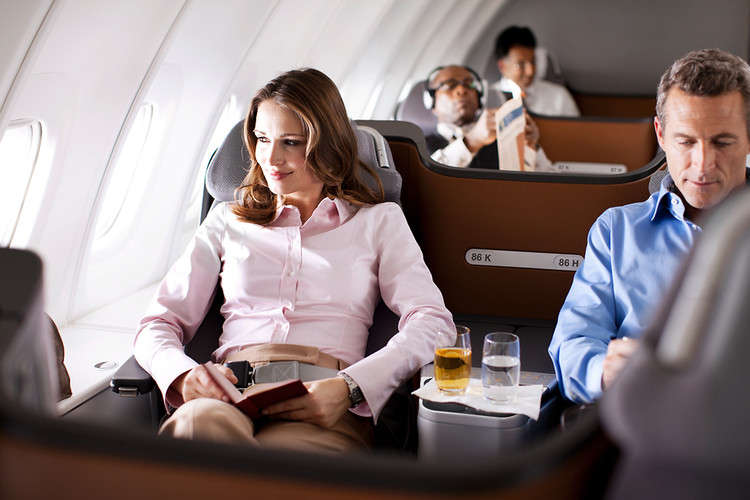 V-Shaped Airplane Seats