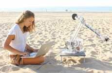 3D Sand-Spraying Droids