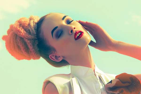Flowered Coif Fashion