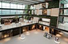 Angled Atrium Workplaces
