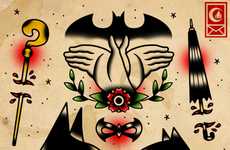 Superhero Americana Tattoo Designs