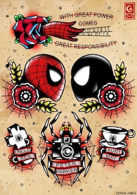 Superhero Americana Tattoo Designs Image 2