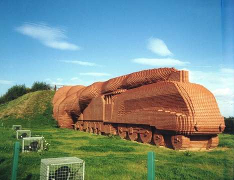 Brick Locomotive Sculptures