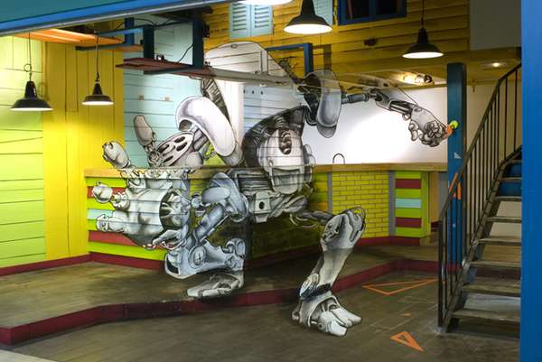3D Tech Illusion Graffitti