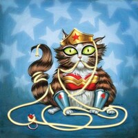 Feline Crime Fighter Paintings Image 2