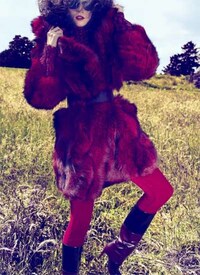 Chromatic Fur-Infused Fashion Image 6