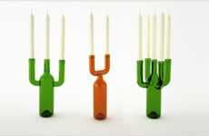 Candle-Bearing Bottles
