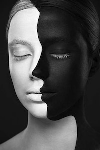 Illusionary Painted Face Photography Image 2