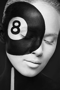 Illusionary Painted Face Photography Image 3