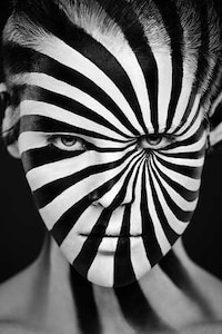 Illusionary Painted Face Photography Image 5