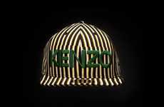 Pinstriped Streetwear Caps