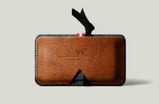 Felt-Lined Leather Carriers