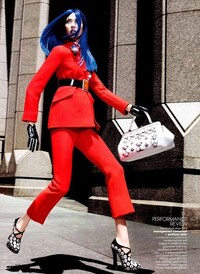 Neon-Haired Workplace Fashion Image 8