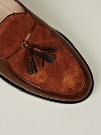 Luxe Leather-Mixed Loafers Image 3