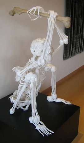 Skeleton-Inspired Cutlery Sculptures