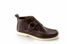 Monk-Strapped Moccasin Boots
