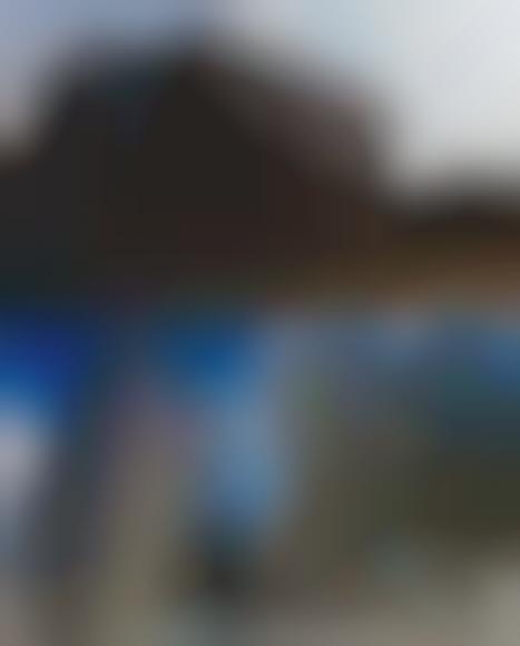 Slanted Slate-Colored Homes