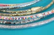 DIY Fashionable Glitter Jewelry