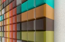 Wooden Pixelated Wall Art