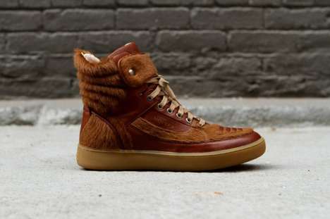 Hairy High-Fashion Sneakers