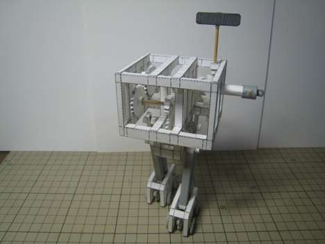 Bipedal Paper Mache Robots