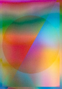 Psychedelic Hazed Rainbow Art Image 7