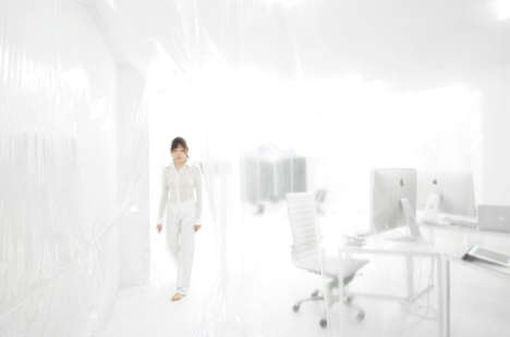 Plastic-Wrapped Offices