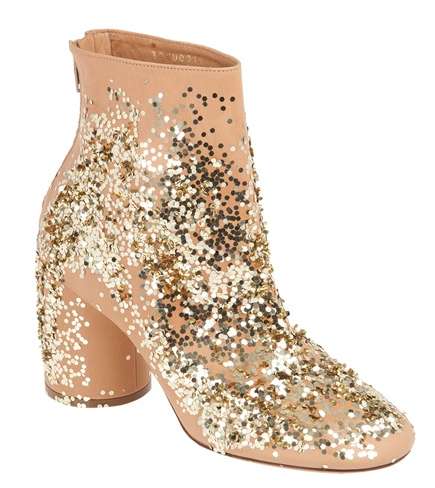 Sparkle-Splattered Footwear