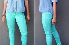 DIY Circular Painted Leggings