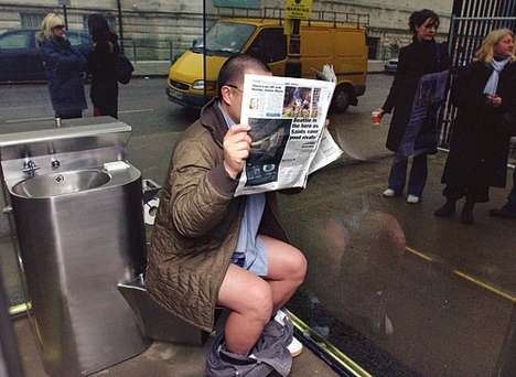 One-Way Mirror Public Toilets