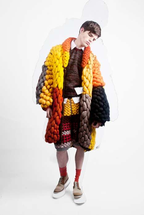 Exaggerated Knitwear Catalogs