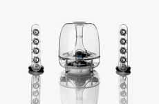 Sleek Transparent Speakers