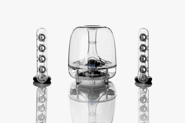 Sleek Transparent Speakers
