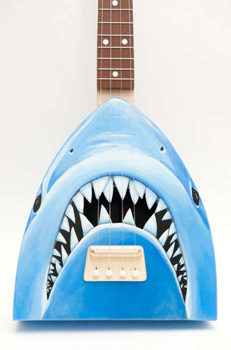 Teeth-Baring Shark Guitars