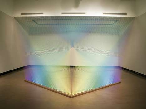 Technicolored Thread Sculptures
