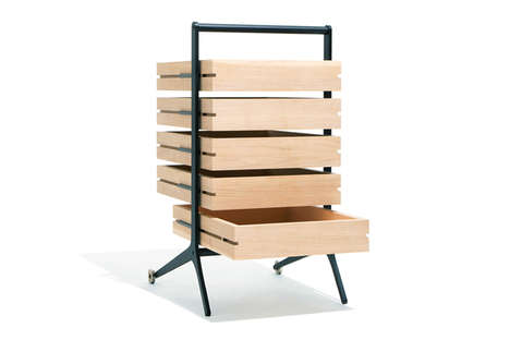 Wheel-Equipped Storage Drawers